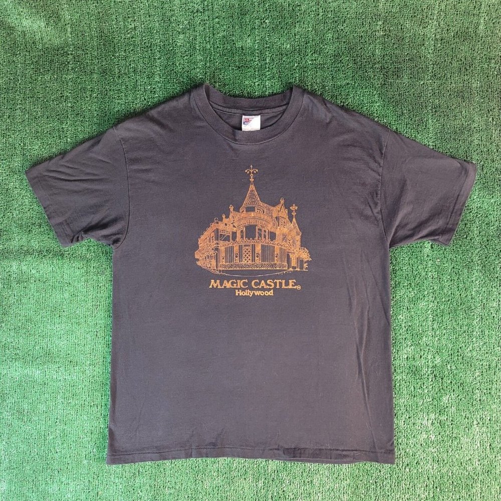 Vintage 90s Magic Castle Hollywood Clubhouse For Magician RARE US Made Shirt XL - Picture 2 of 8